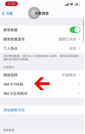 太子河苹果14维修网分享如何给iPhone14的SIM卡设置密码 